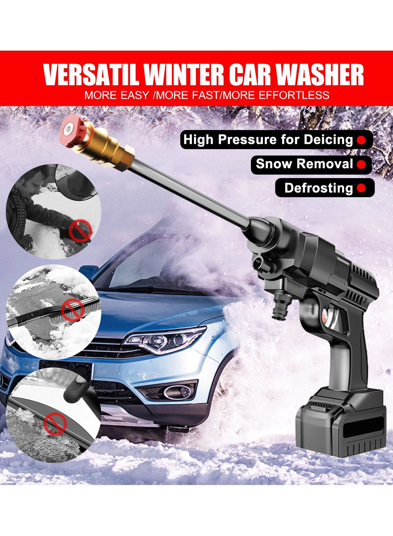 Cordless Portable Washer - 48V 200W 30Bar