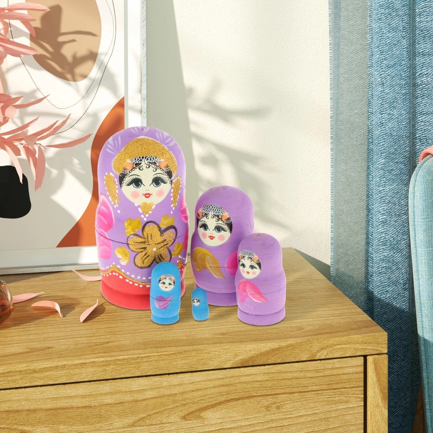 Russian Nesting Dolls - 5 pcs