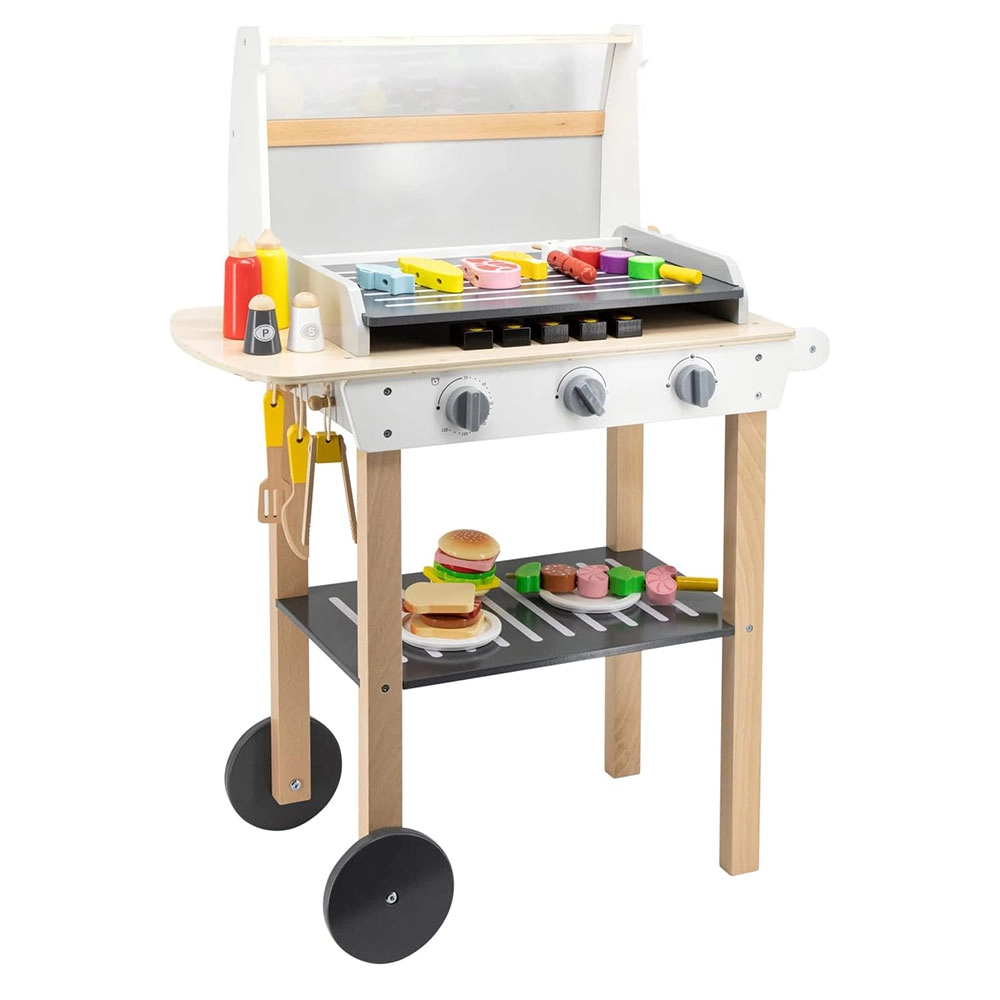 VIGA Wooden BBQ Play Toy Set - 47 pcs (SIGT-44656)