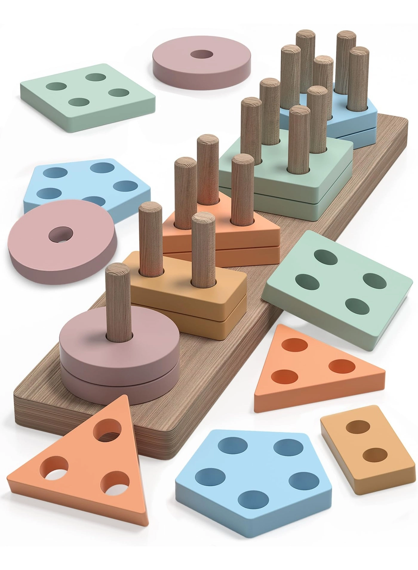 halamodo Montessori Geometric Shape Set - 1-4 1 pieces