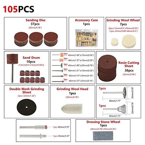 Drill Bits Rotary Set - HSS 105PC