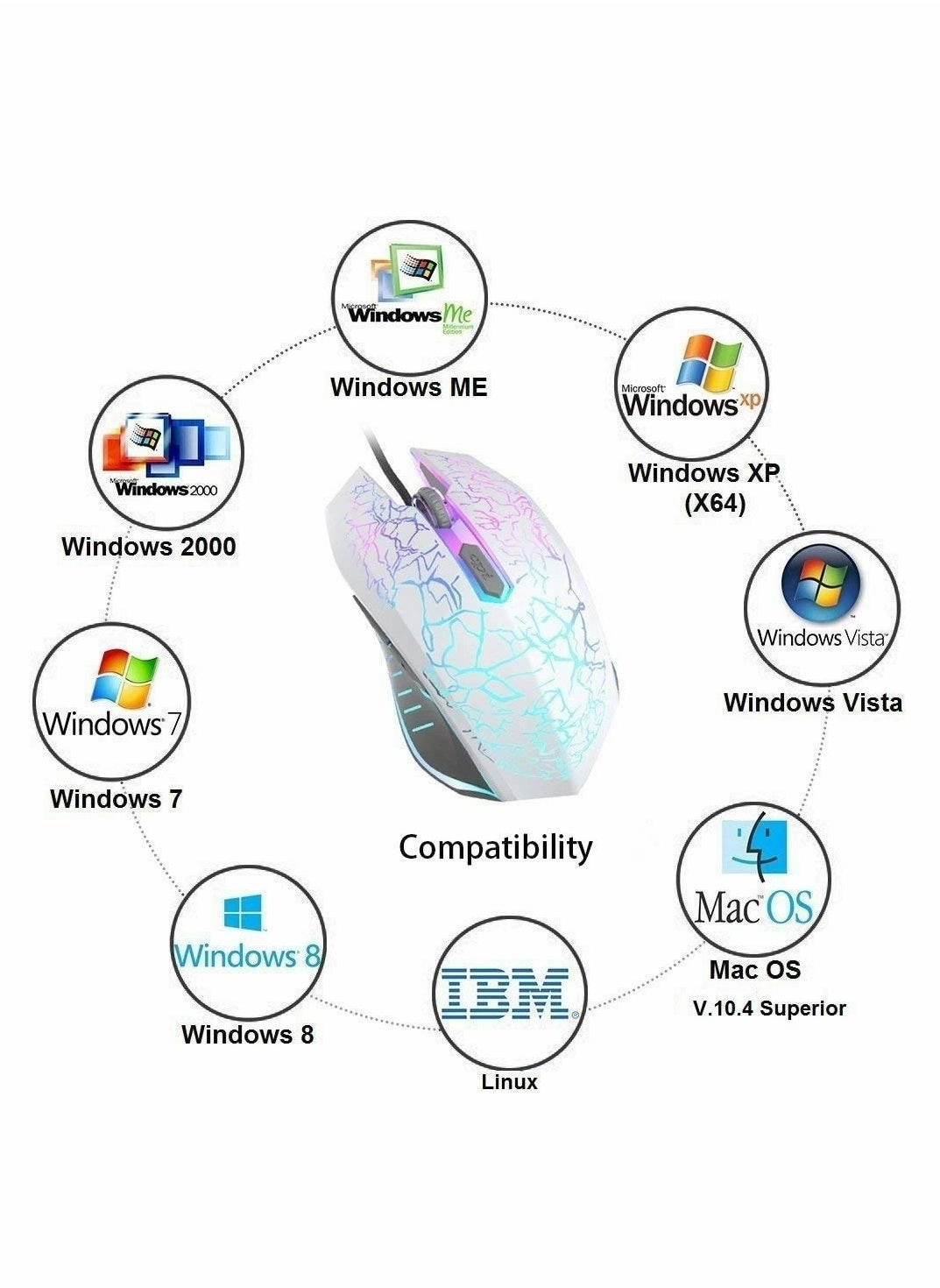 MC Saite A70 RGB Gaming Mouse - Wired