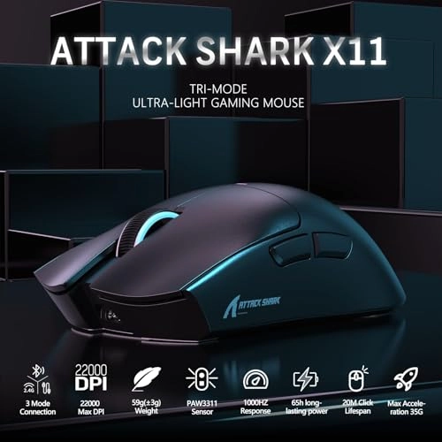 X11 Superlight Wireless Gaming Mouse - Bluetooth