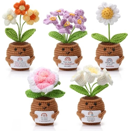 Positive Flower Potted Doll - 15 cm