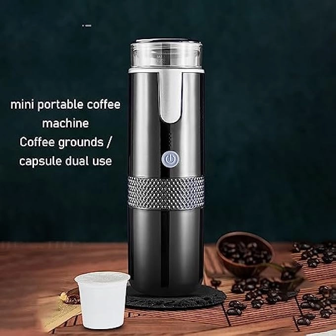 Portable Espresso Machine - 800mAh Battery Compatible Capsules