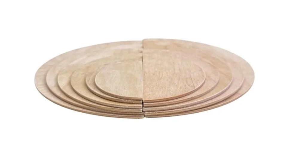 Wooden Grading Semicircles - 3 years and above 11 pieces
