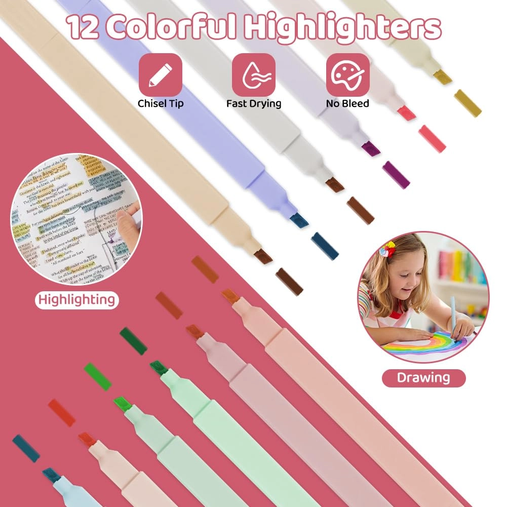 44 PCS Aesthetic School Supplies