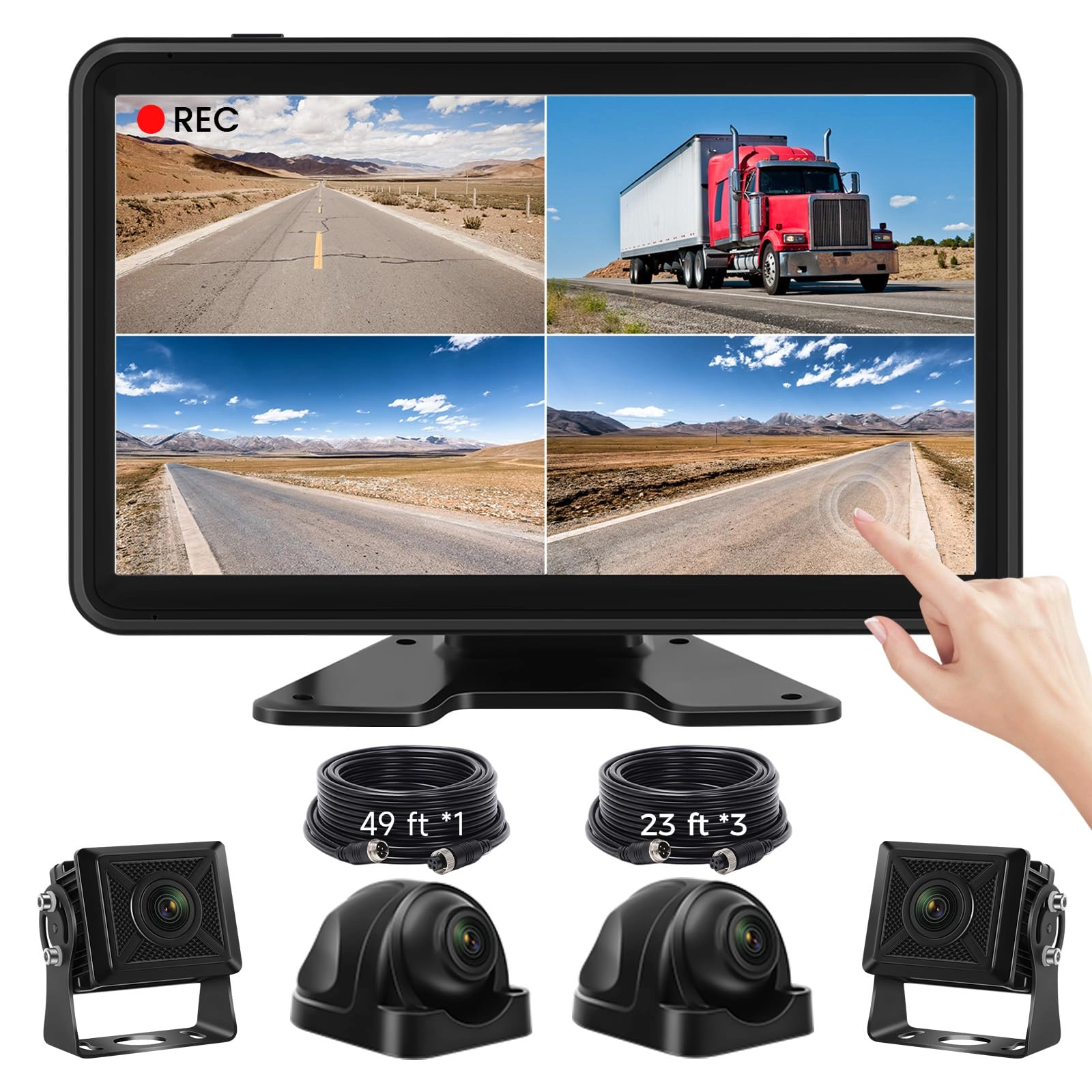 Losuudy Backup Camera System - Night Vision Wired HD1080P