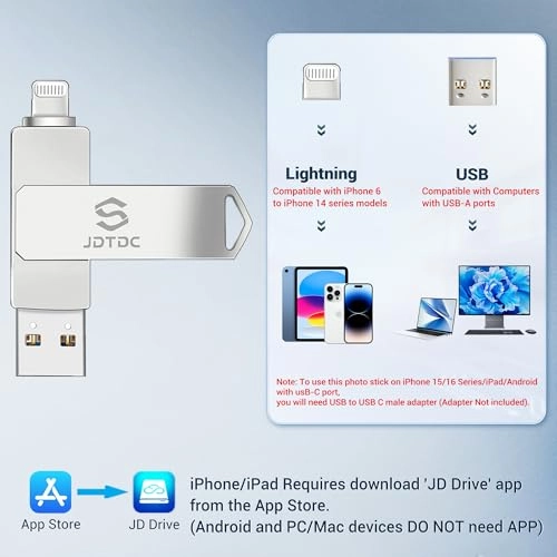 Photo-Stick-iPhone - USB 3.0 Lightning USB-C 128GB