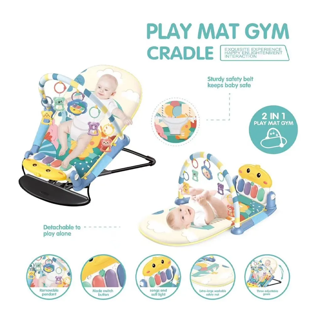 2-In-1 Baby Activity Play Gym & Removable Tent - 2+