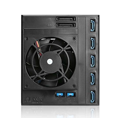 BPN-DE350HD-BLUE - SAS I/II/III and SATA I/II/III 3x 5.25" to 5x 3.5"
