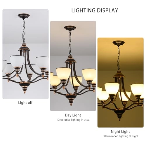 Vintage Farmhouse Chandeliers - Dimmable