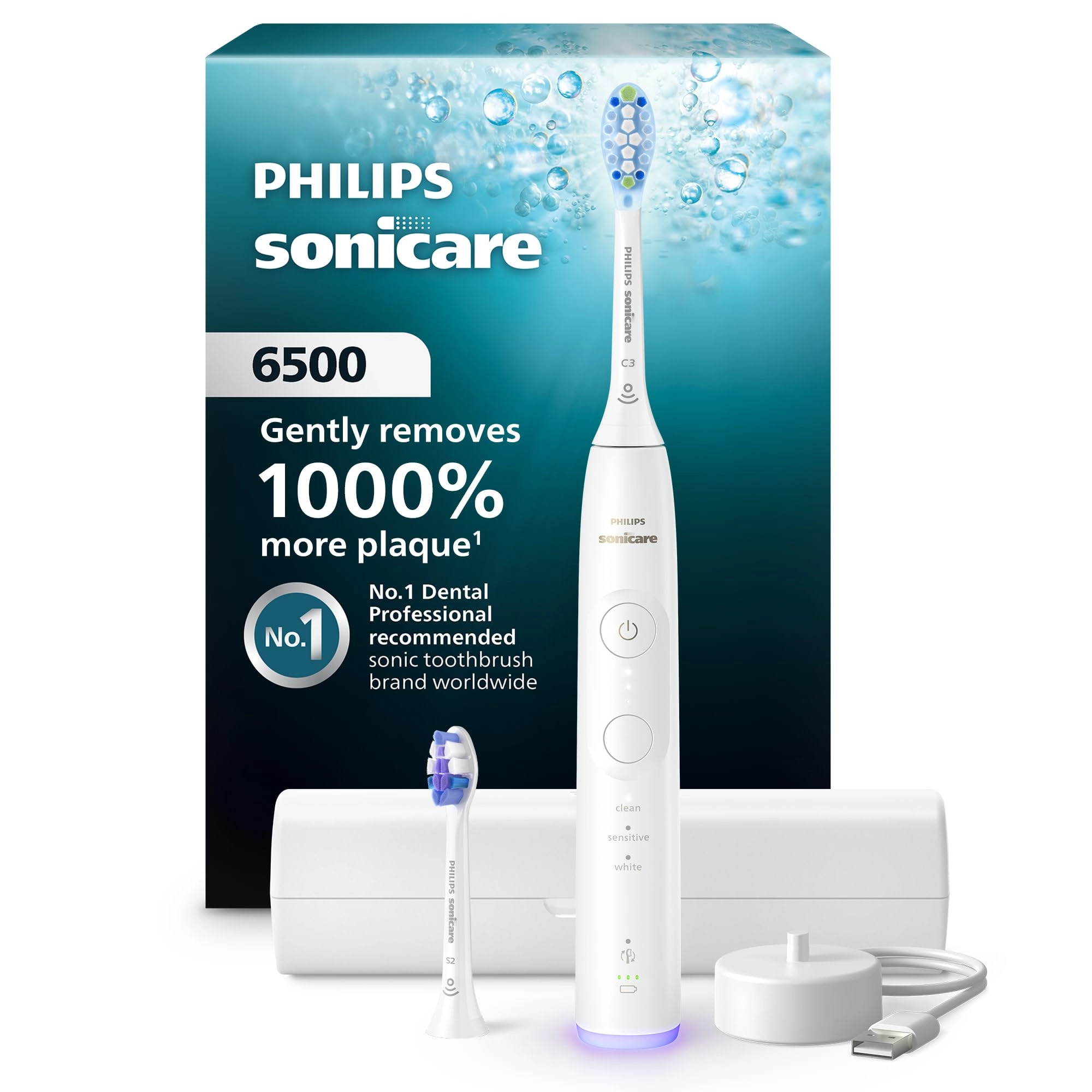 Philips Sonicare 6500 Series - 9 Brushing Settings 21-Day Runtime