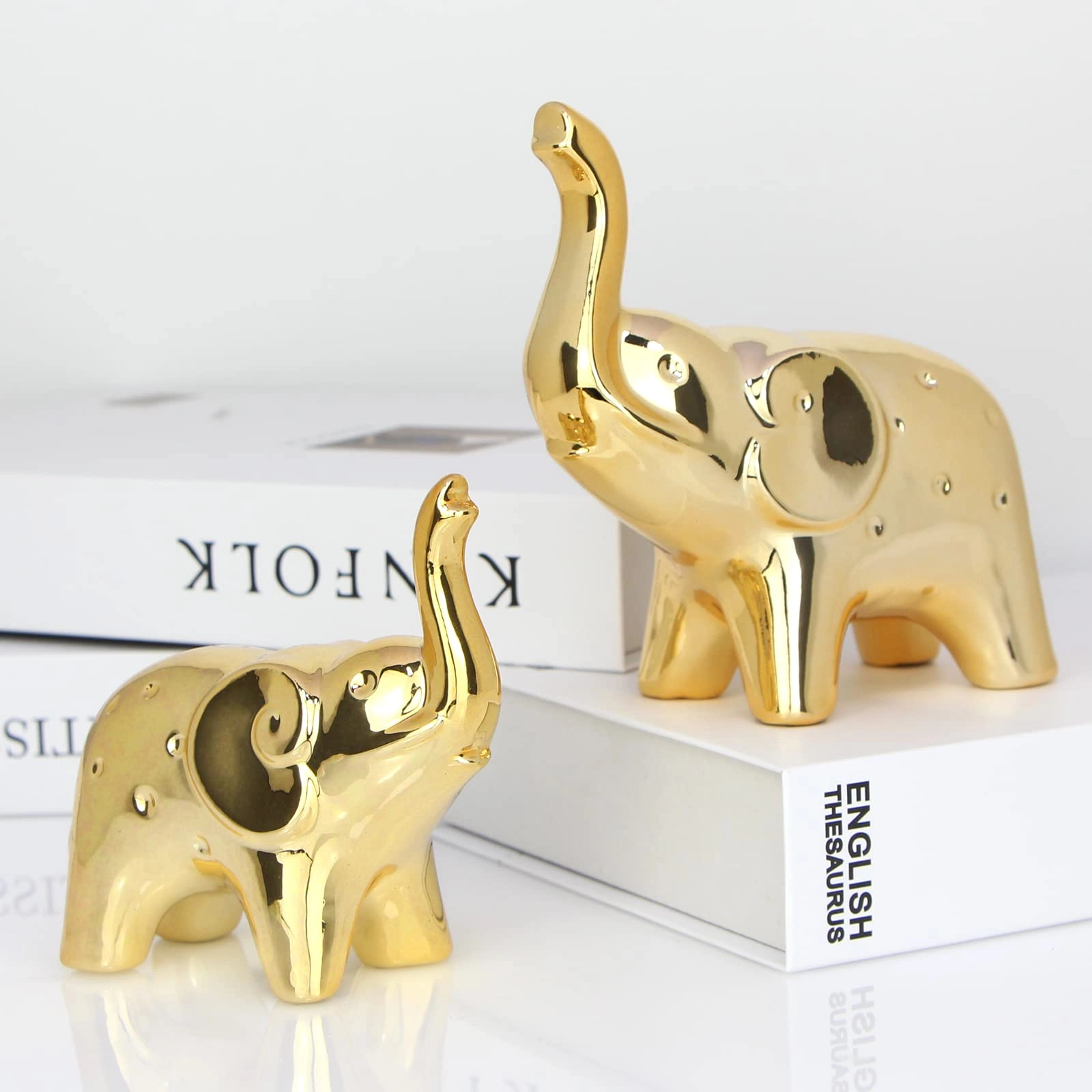 Elephant Statue - Ceramic , Resin