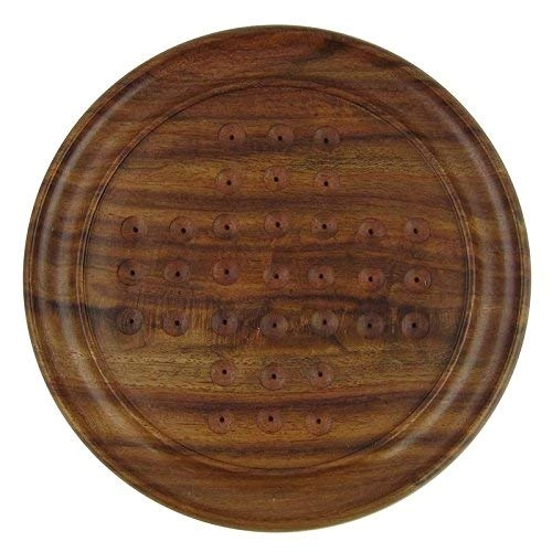 Solitaire Board - Wood Brown