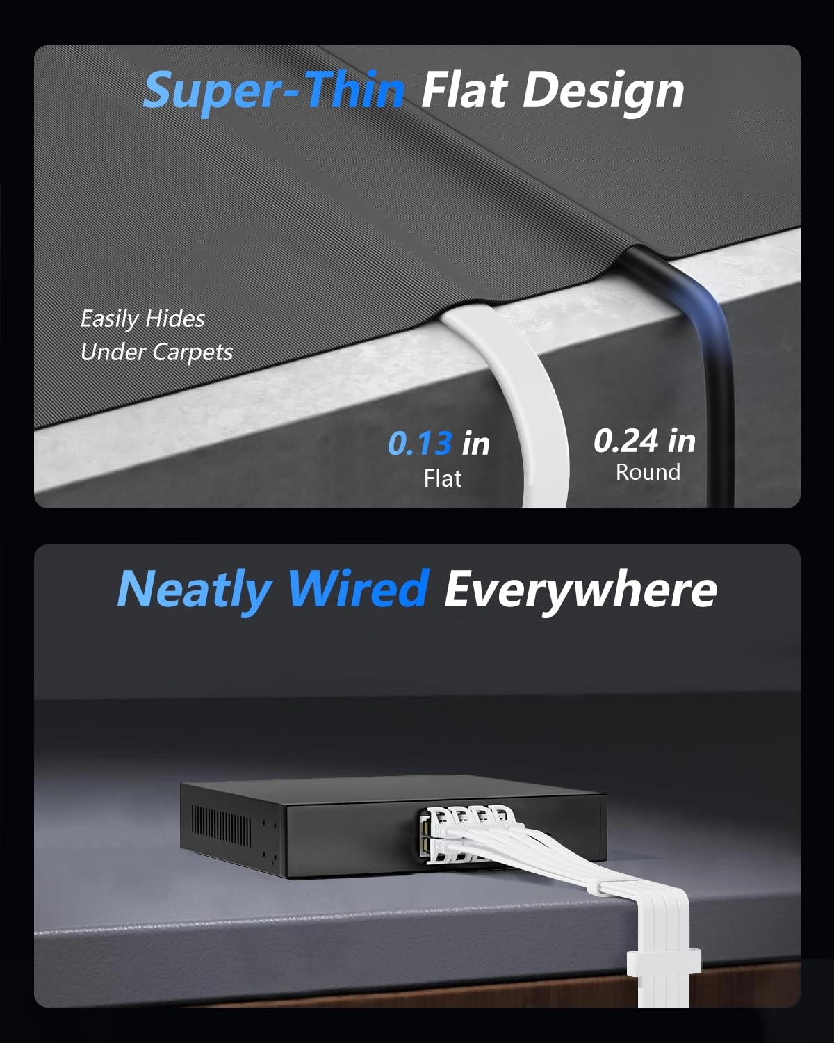 Cat8 Ethernet Cable - 50 FT