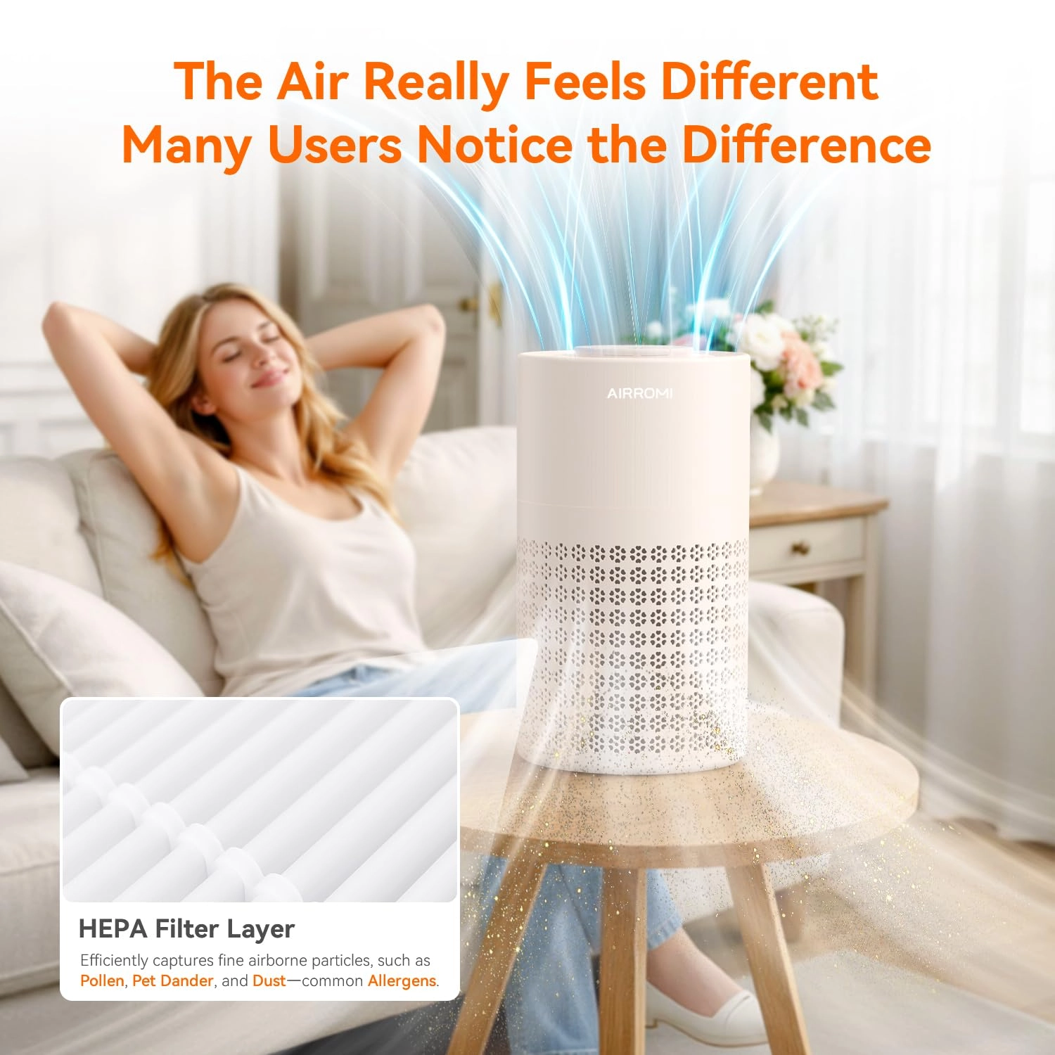 A2001 - Beige HEPA 3in1 Filter