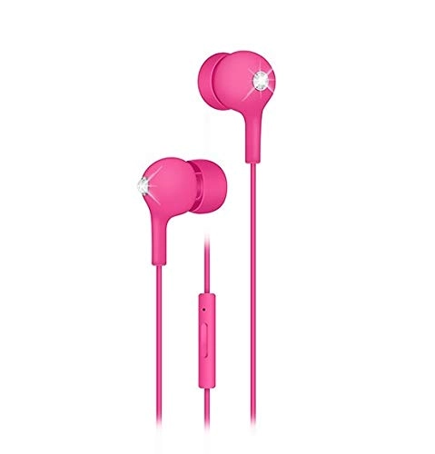 White Diamonds In Ear Crystal Wired Earphone