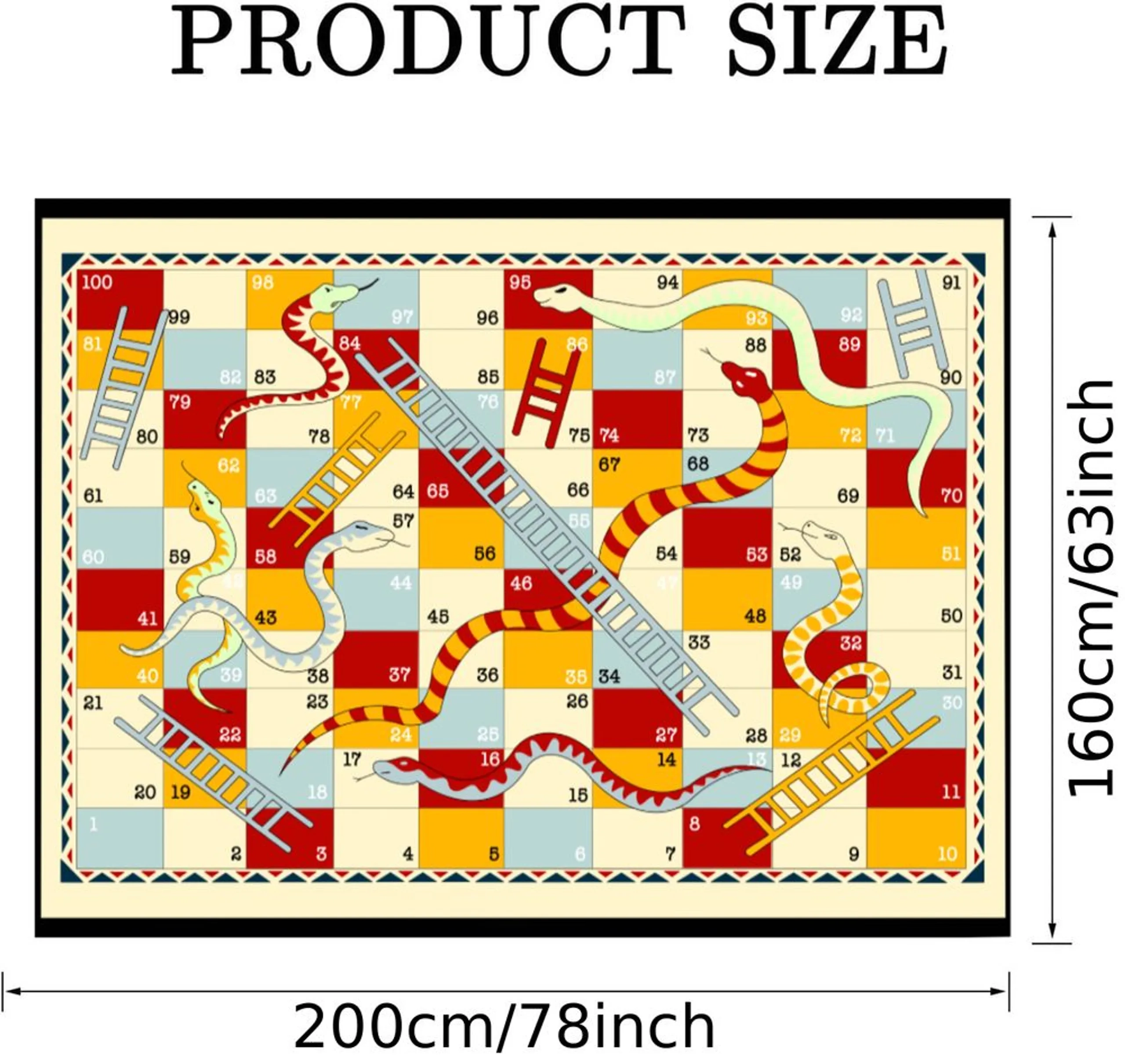 Snakes and Ladders Cushion Play Mat - Snakes and Ladders 0 month