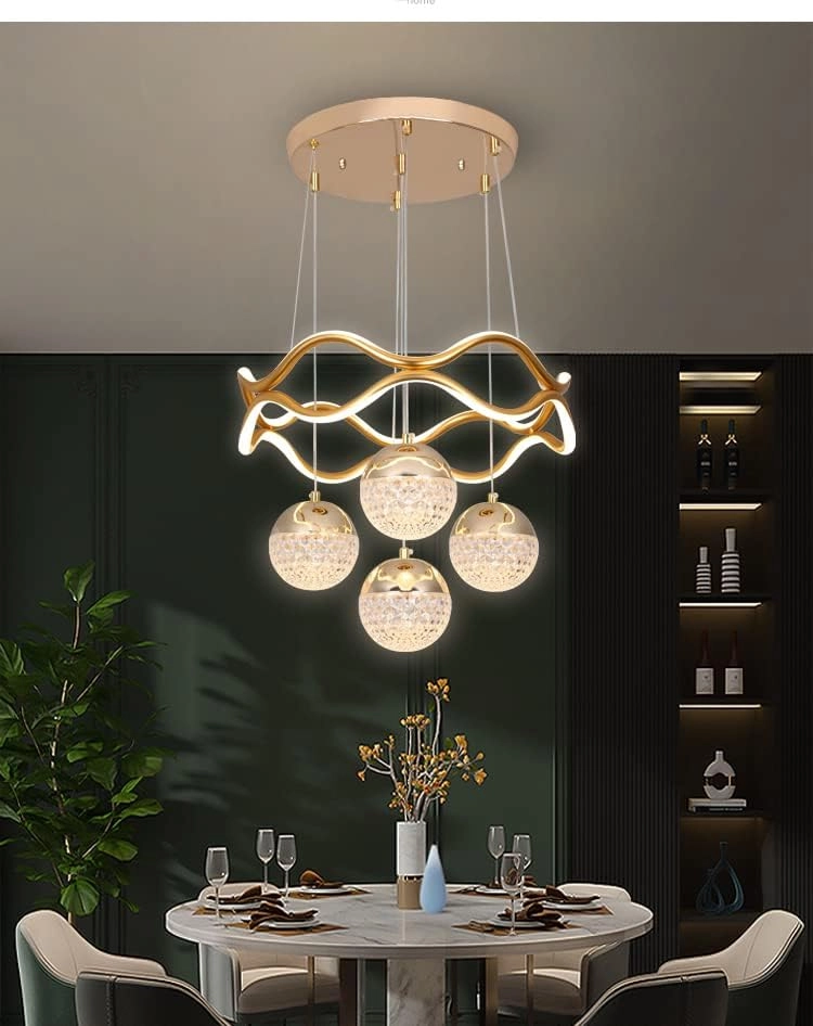 A1059/4+1_M - 4 Hanging Orb 1500 Lumen Warm white