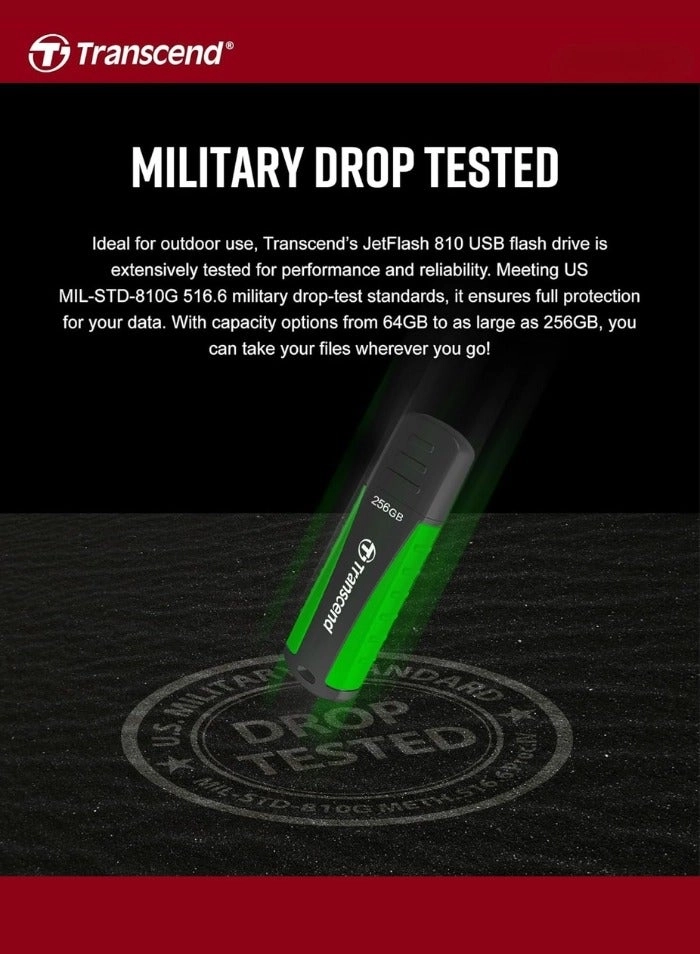 JetFlash 810 - USB 3.1 USB 3.0 64 GB