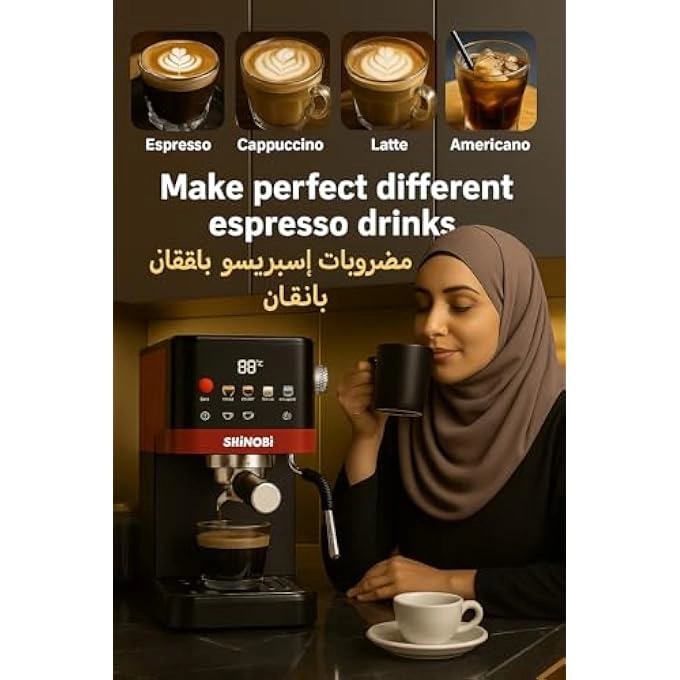 EC201GRB - Thermoblock Milk Frother Touch Screen