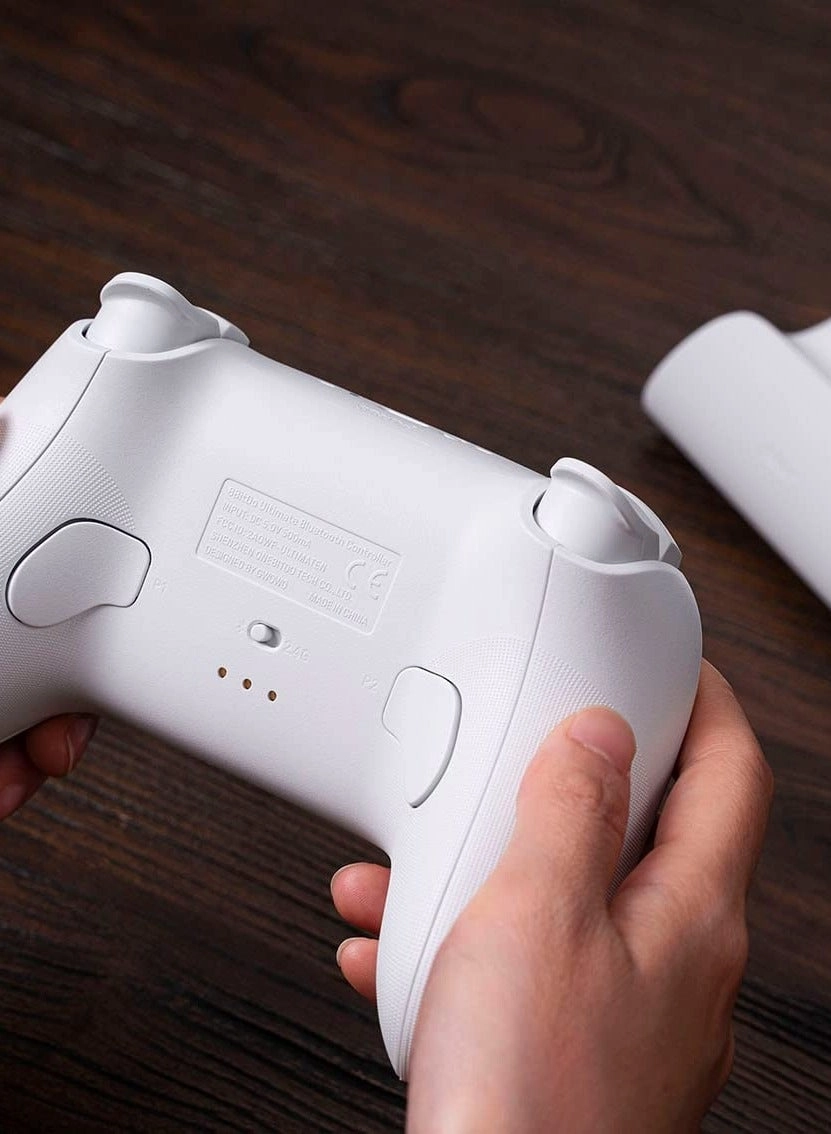 Ultimate BT Controller - White Switch Steam Deck
