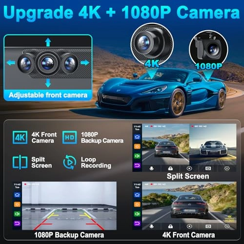 Wireless Portable Carplay Screen - 4K