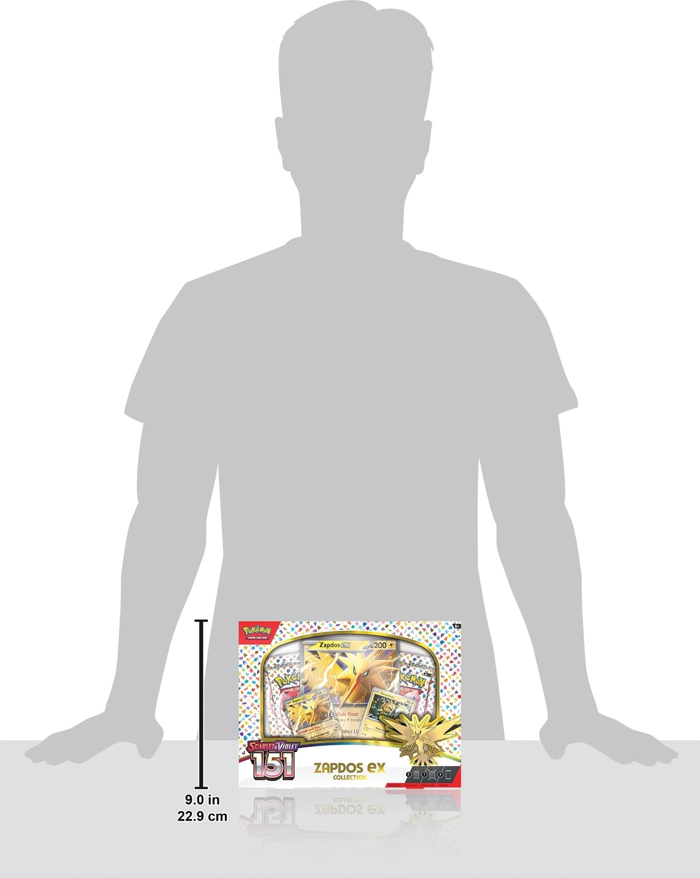 Scarlet & Violet 3.5 Zapdos Ex Box - 4 Booster Packs Oversize Foil Promo