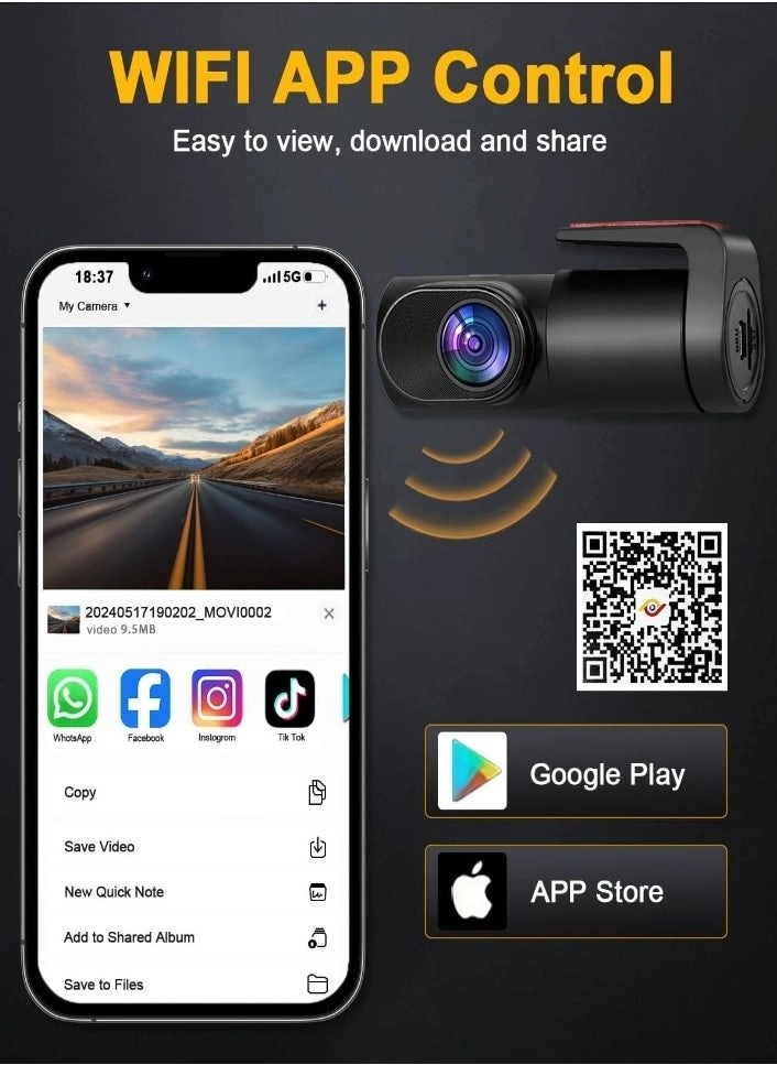 Dash Cam 1080 pixels