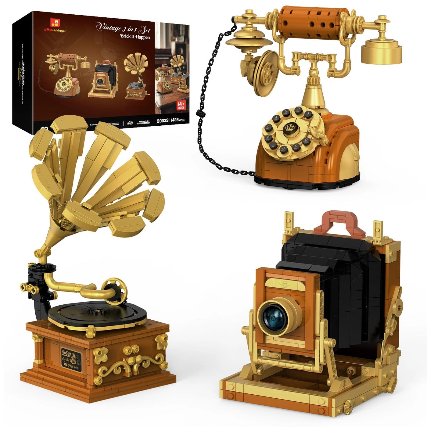 Camera + Telephone + Record Player - 1438 pcs