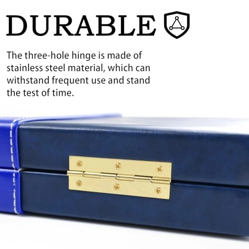 Backgammon Set - Artificial Leather Case Blue