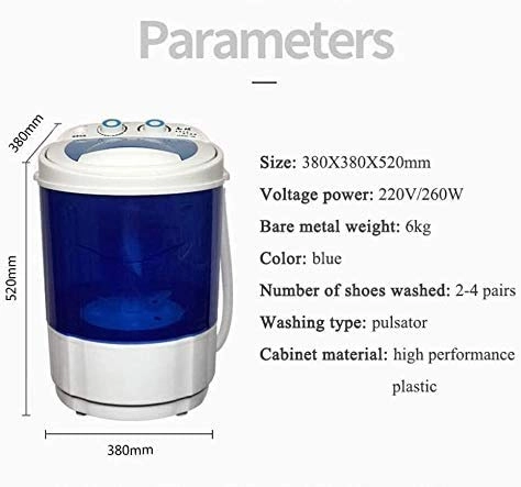 Mini portable single barrel Washing Machine - Semi-Automatic 4.5Kg Shoe washing