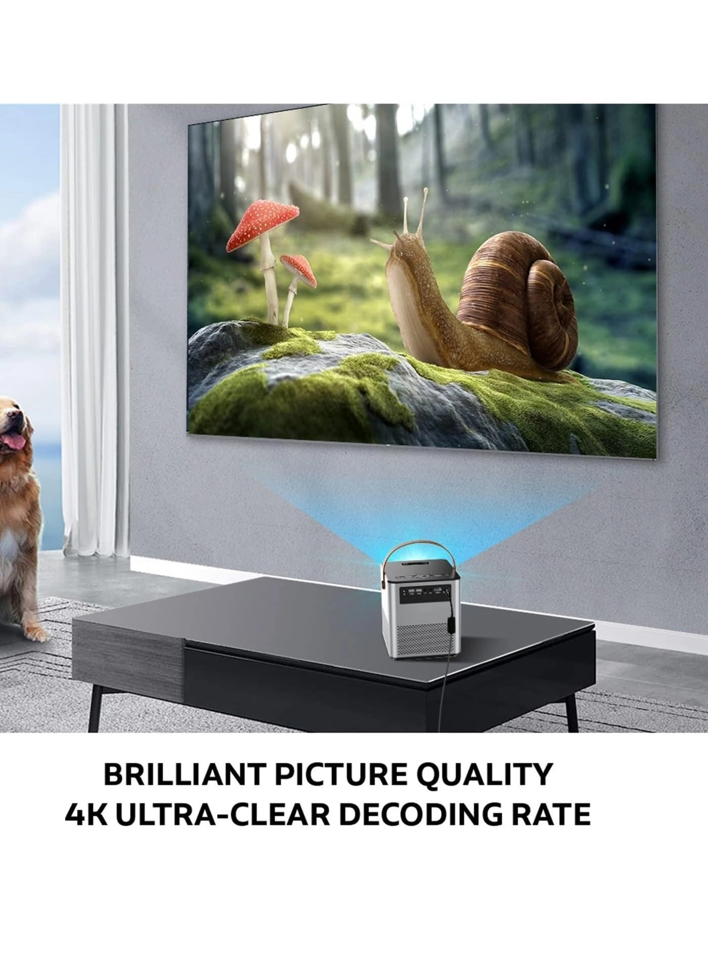 Portable Projector 1pc, White 4
