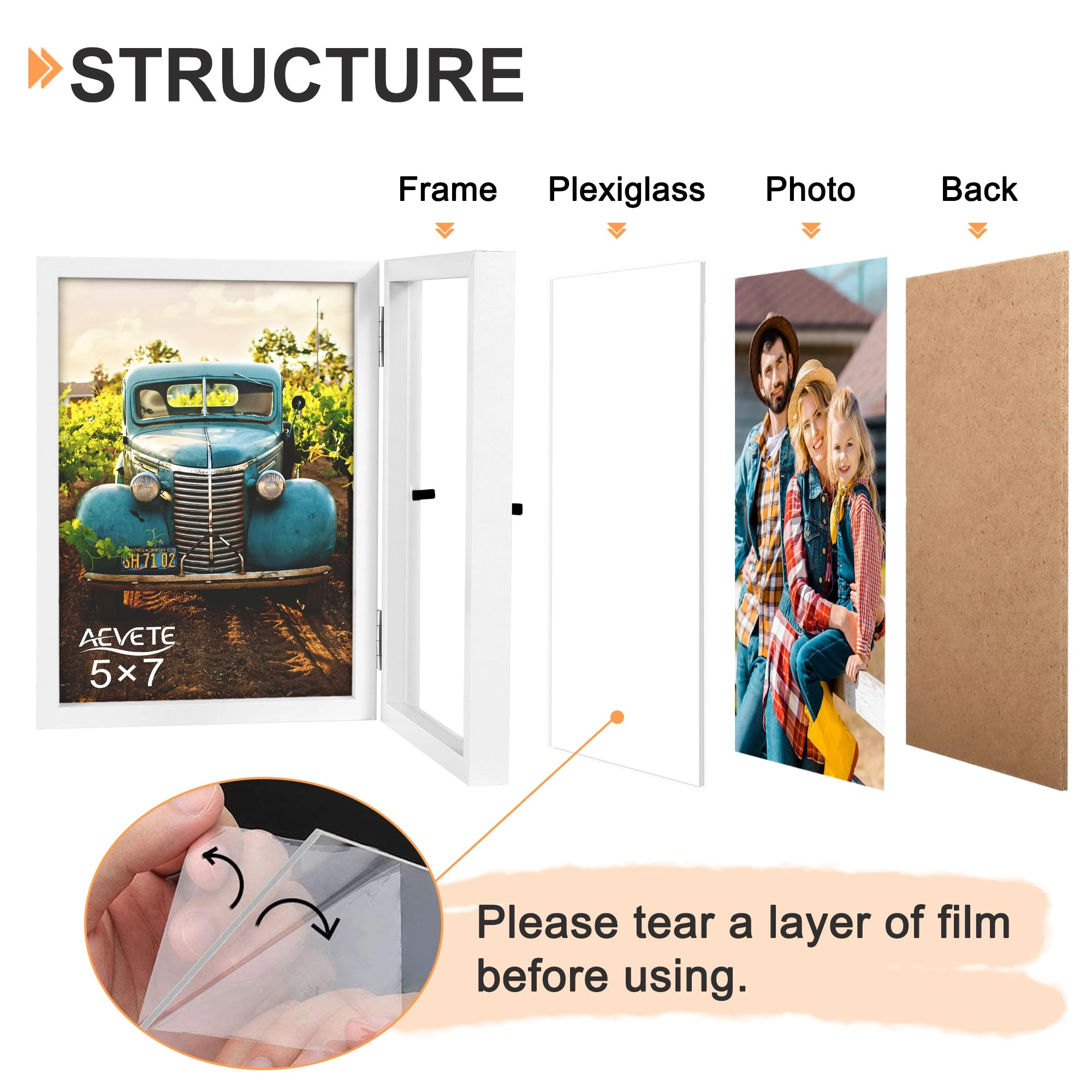 Double Picture Frame - 5x7 two