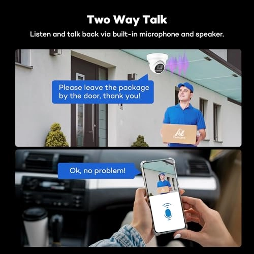 Smart Dual Light 4K PoE IP Security Camera System - 4 8CH 4K