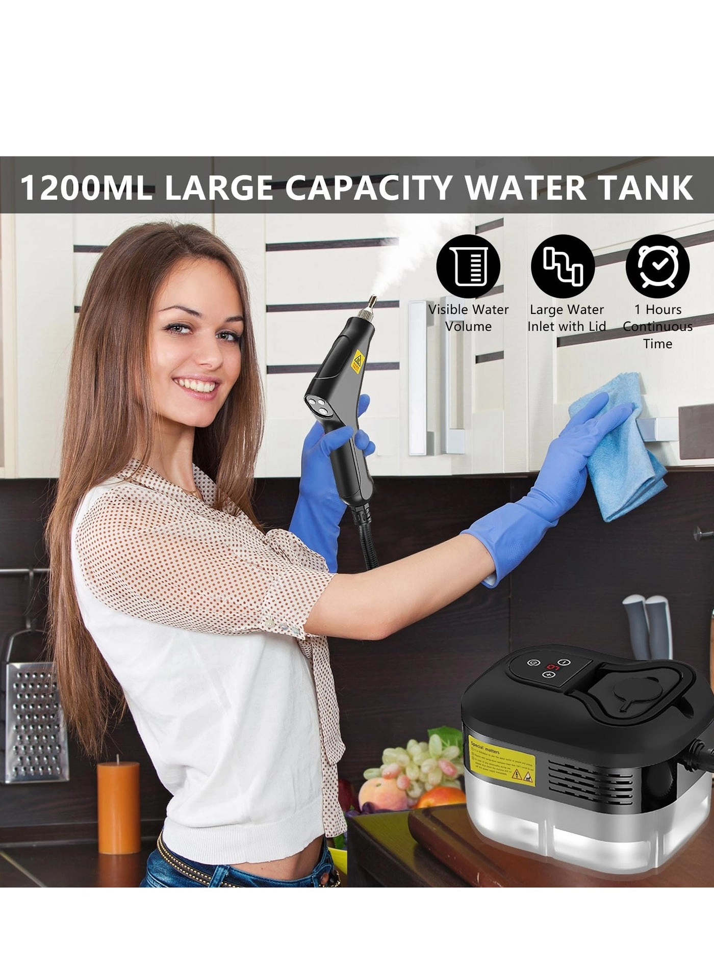 Steam Cleaner - 4.5 BAR 1500ml