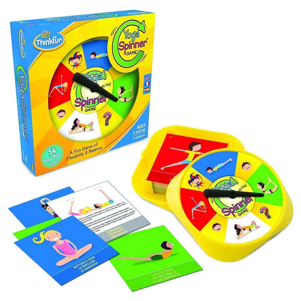 Yoga Spinner - 54 Yoga Pose Cards Suitable for 5 years & above