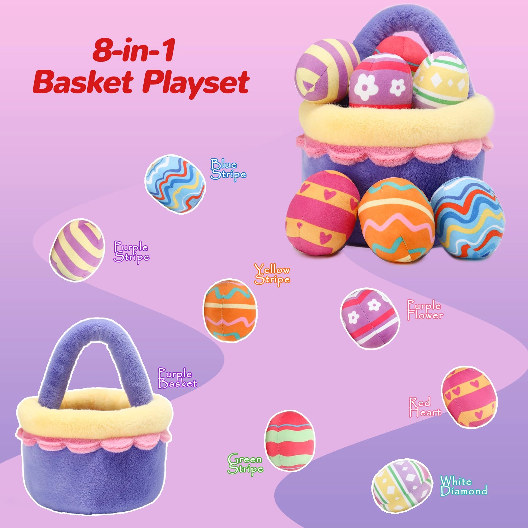 Easter Basket Eggs Playset
