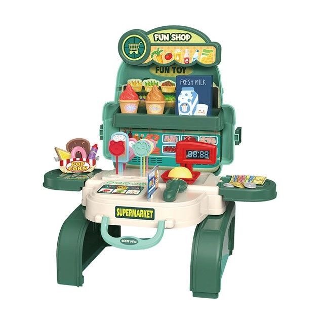 SAM BOX FZE ROLE PLAY SHOPKEEPER/SUPERMARKET TOY SET - 36 pcs