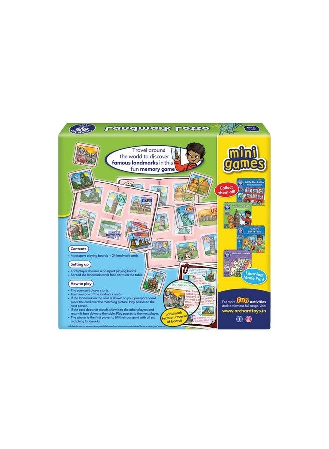 Landmark Lotto: Matching and Memory