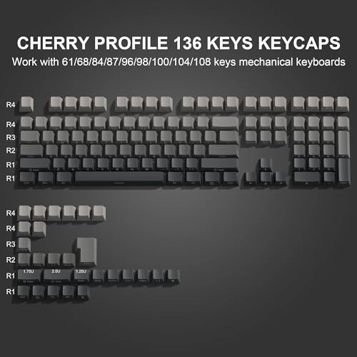 Womier PBT keycaps - 75 Percent Mechanical keyboard