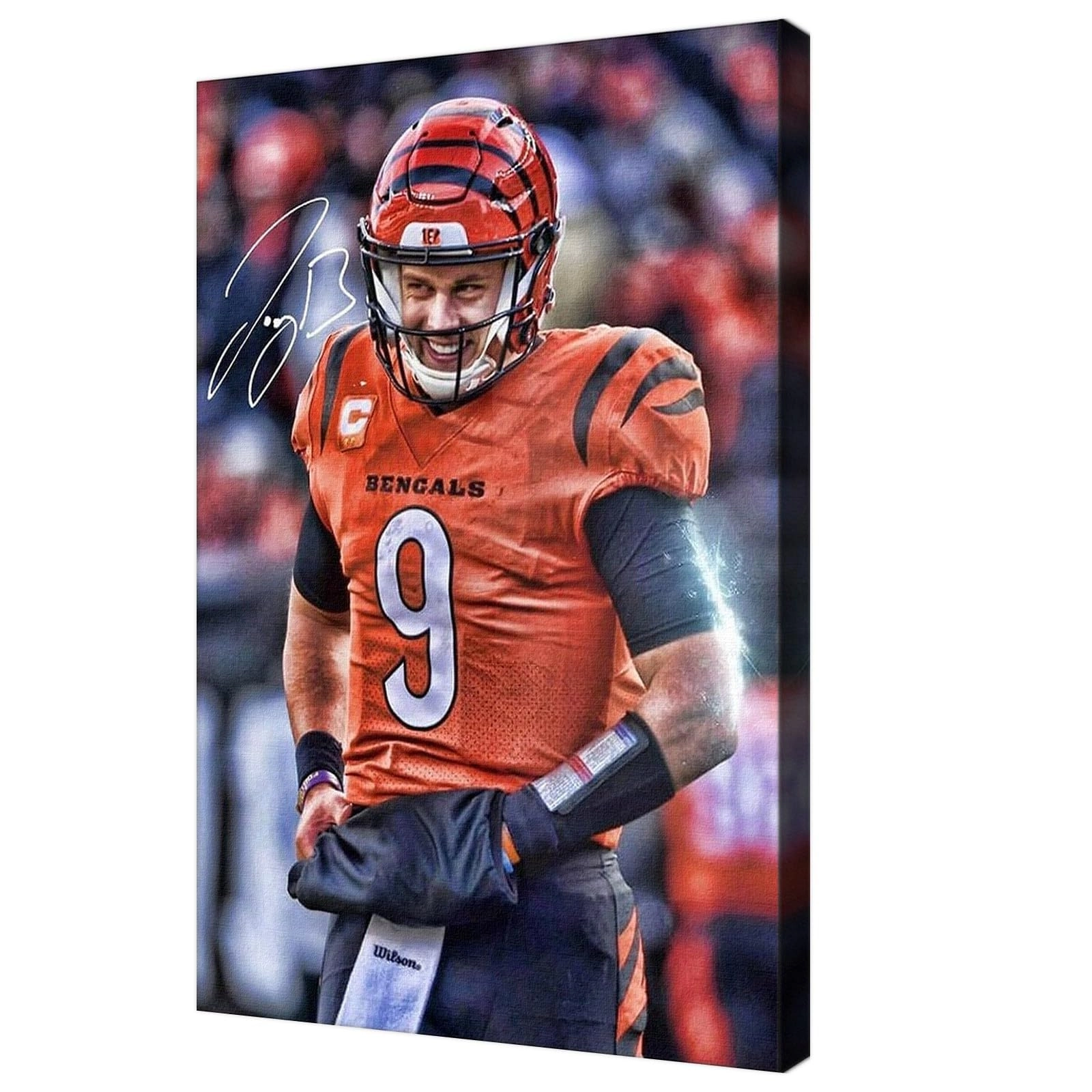 whzkcyh Joe Burrow Poster - Canvas 24 x 36 in Framed