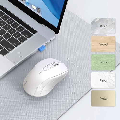 Multi-Device Slim Optical Mouse - Bluetooth, USB