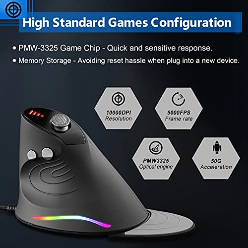Vertical Gaming Mouse - USB