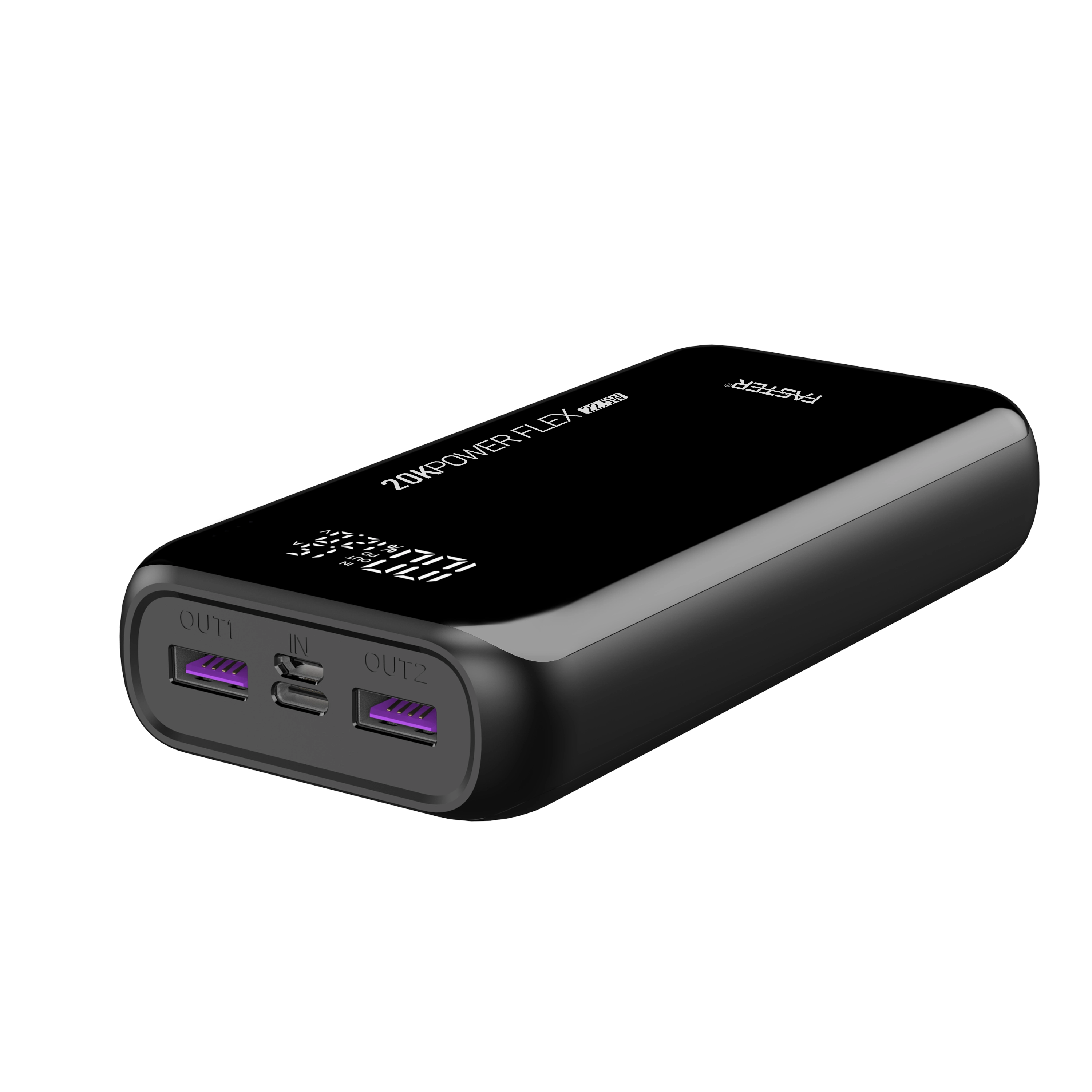 PF20K - 20,000mAh 22.5W 2 USB-A 1 USB-C
