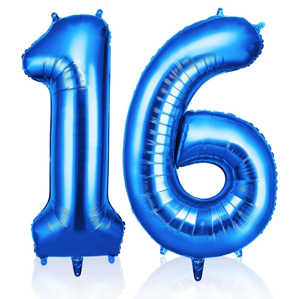 Number 16 Balloon - 2 piece(s) Birthday