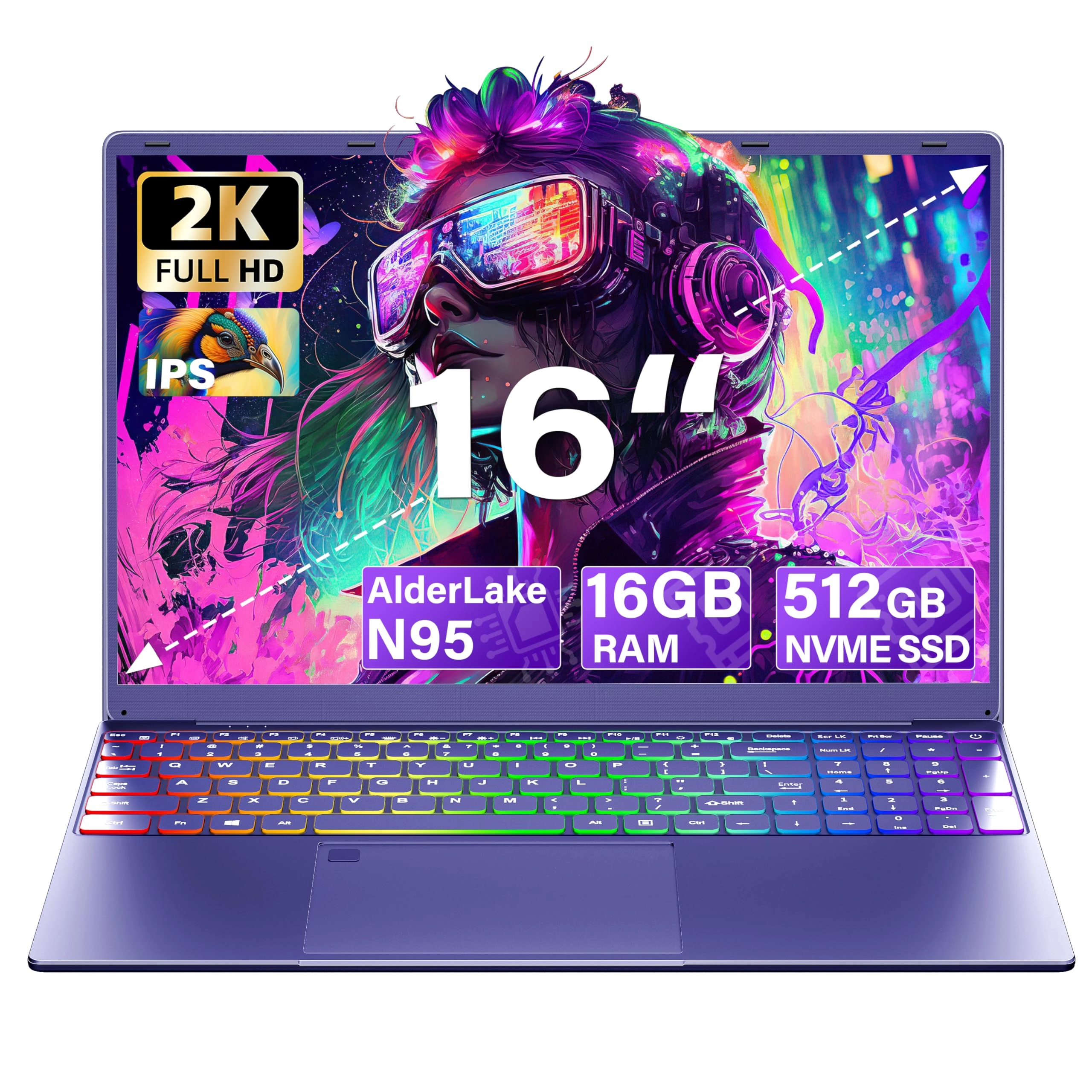 DQ160 Premium Business Laptop DQ160 - 16'' N95 16GB DDR4 512GB SSD