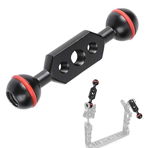 Double Ball Head Light Arm - Aluminum Alloy 3"