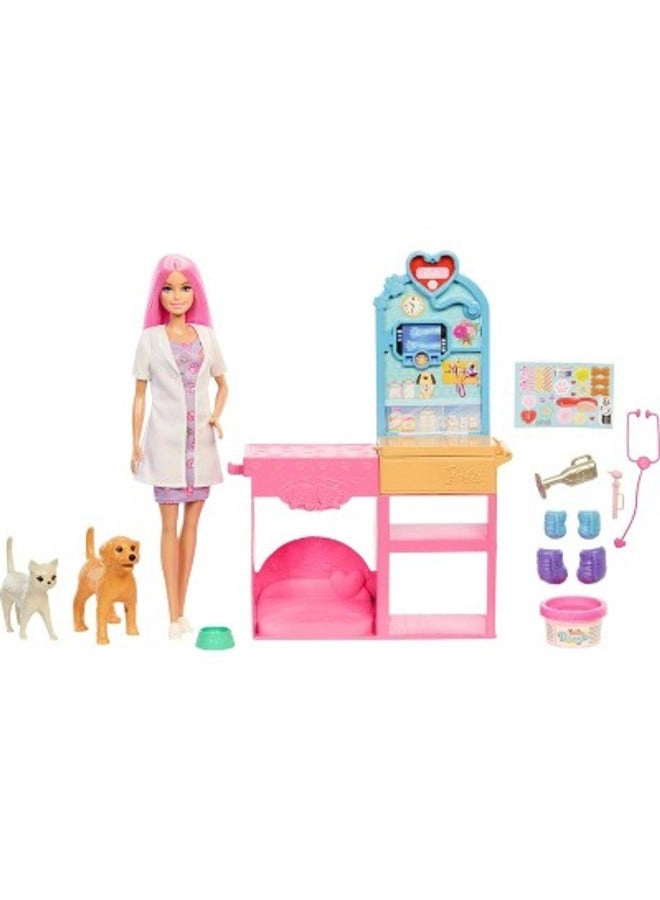 You Can Be Anything Fast Cast Veterinarian Clinic Playset - 10+ Pieces (2329711)